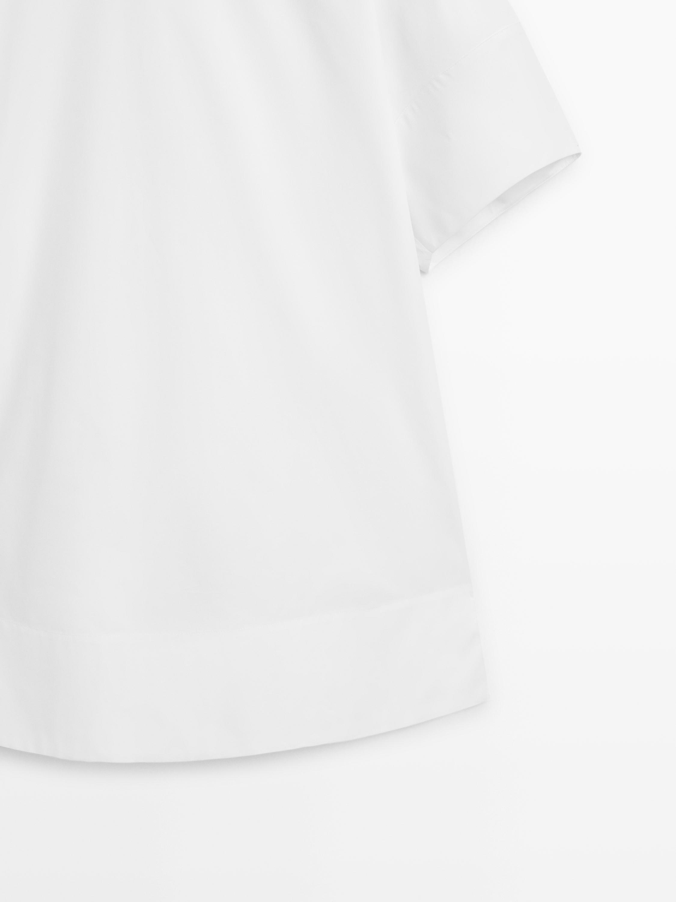 100% cotton short poplin dress